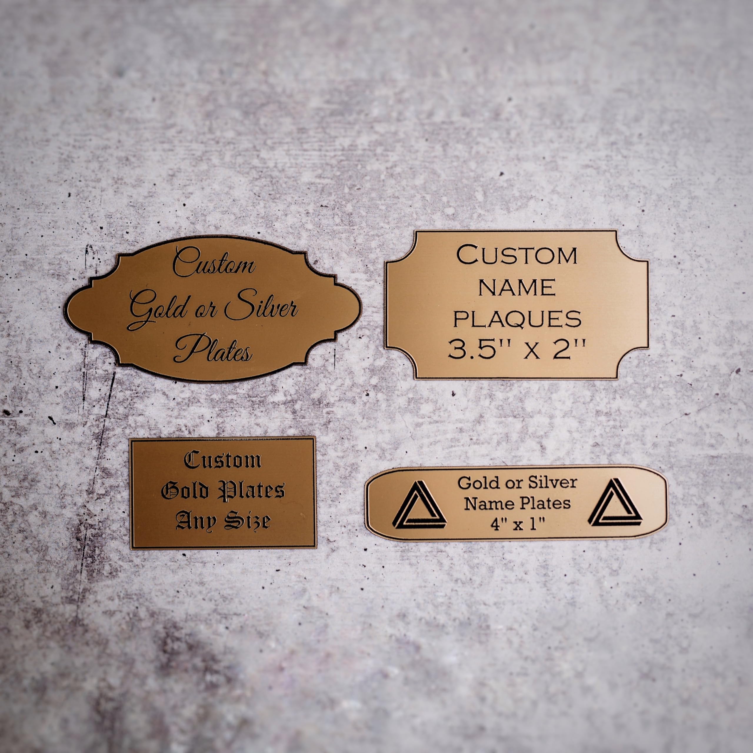 Amazon.com: Custom Engraved Plexybrass Plate, Name Plaque, Art
